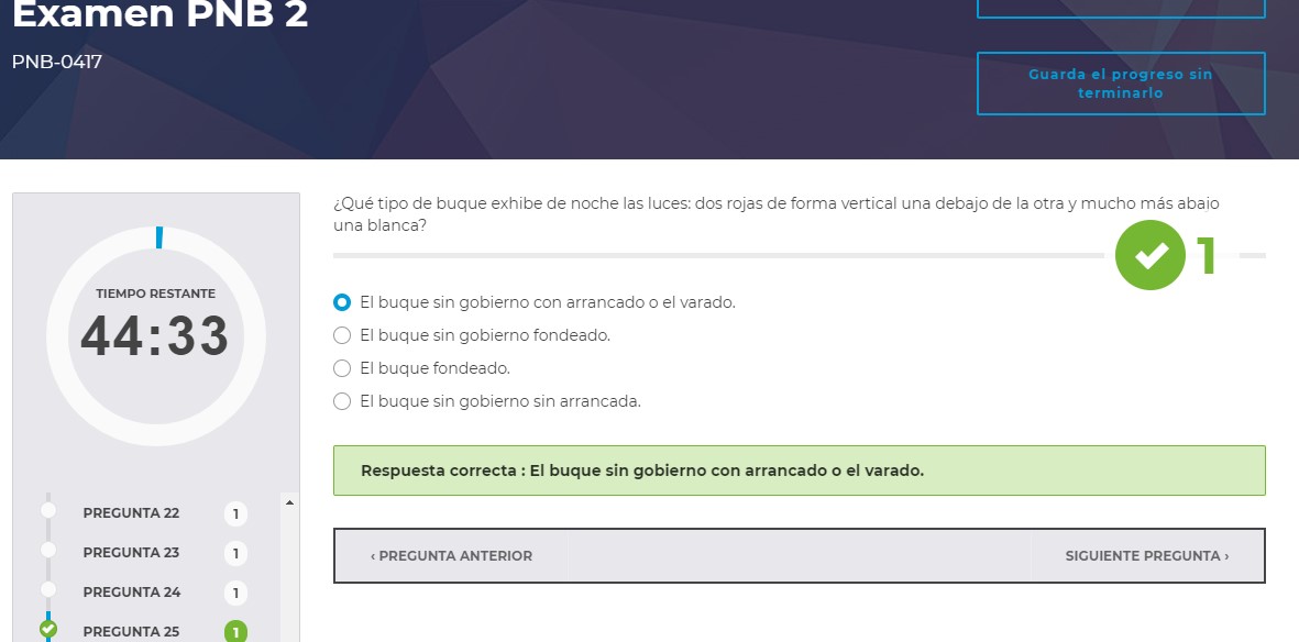 Dubte llums buque sin gobierno