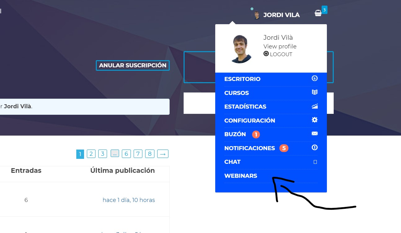 Accés a Cursos en Viu, Aula Nàutica