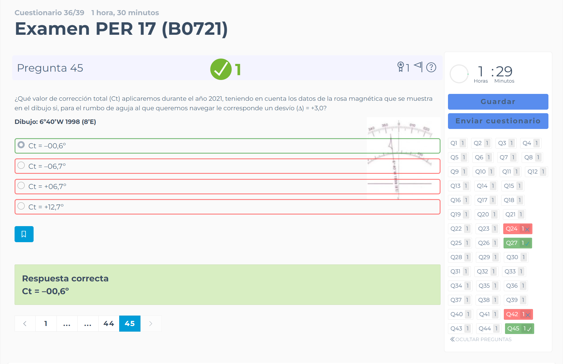 Declinació magnética Curs de PNB